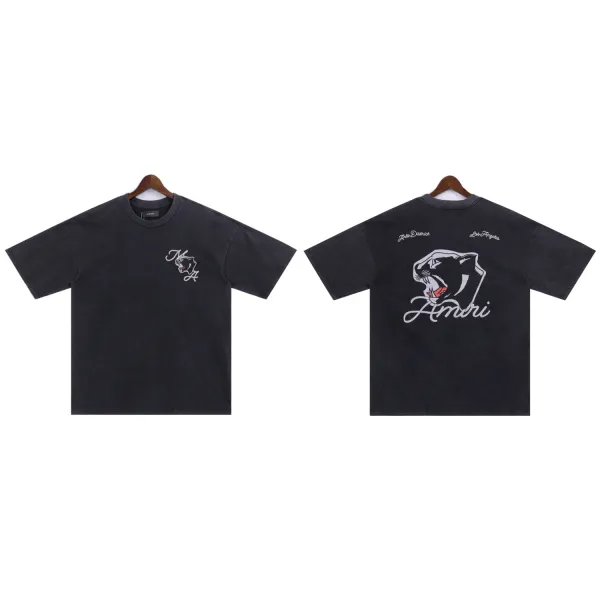 Amiri Resort Club Light Blue Graphic T-Shirt - 11