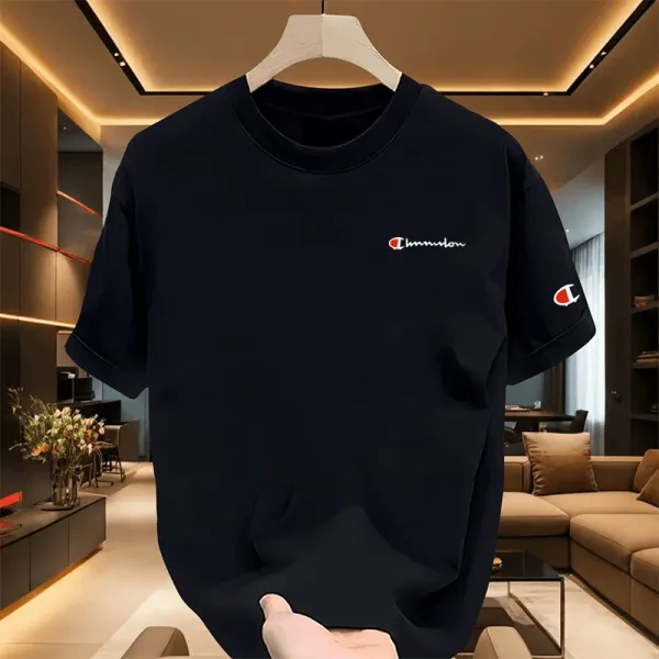 Champion Script Logo White T-Shirt - 7