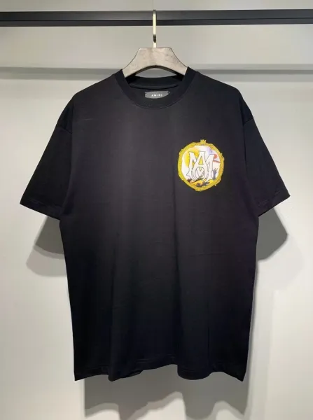Amiri Crest Logo Black T-Shirt - 1