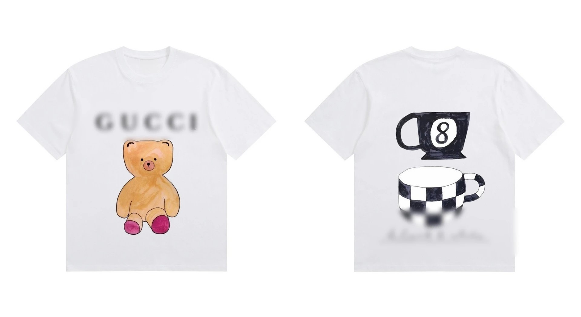 Design Graphic Print Black Oversized T-Shirt - 6