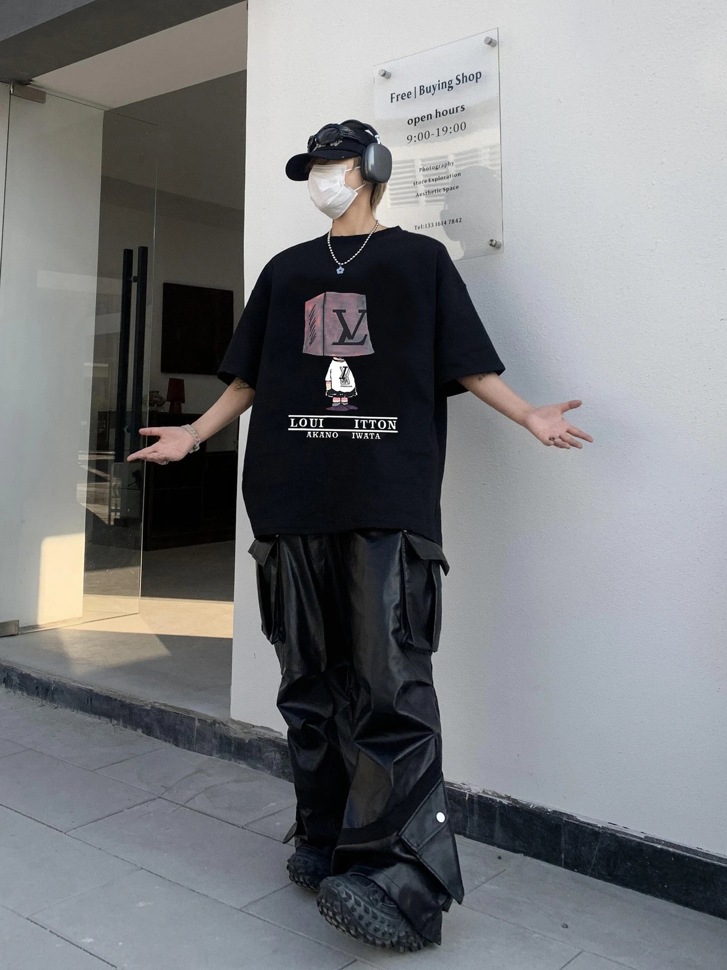 Louis Vuitton x Akano Iwata Cube Head T-Shirt Black - 6