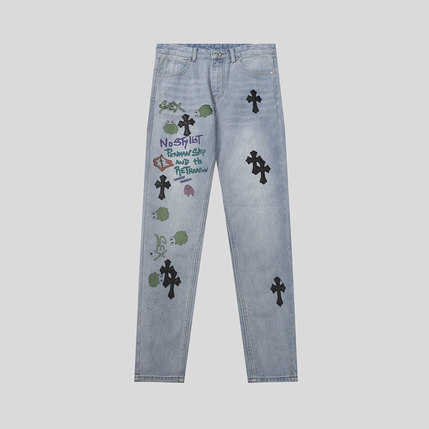Chrome Hearts Cross-Embroidered Beige Cargo Pants - 7