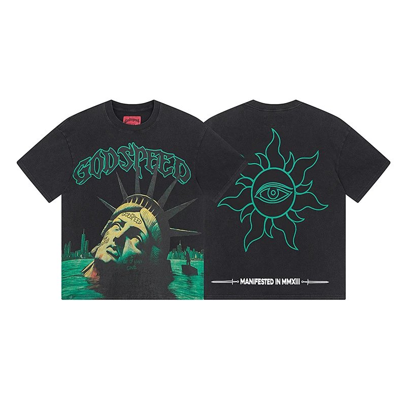 Godspeed Manifested In MMXIII Black Graphic T-Shirt - 26