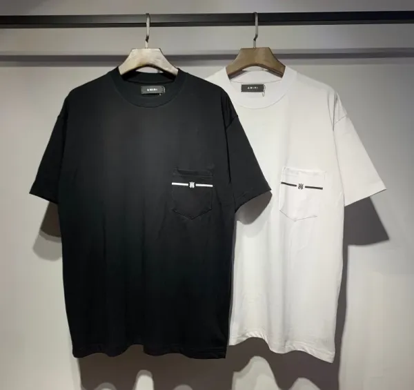 Amiri Floral Logo Black T-Shirt - 36