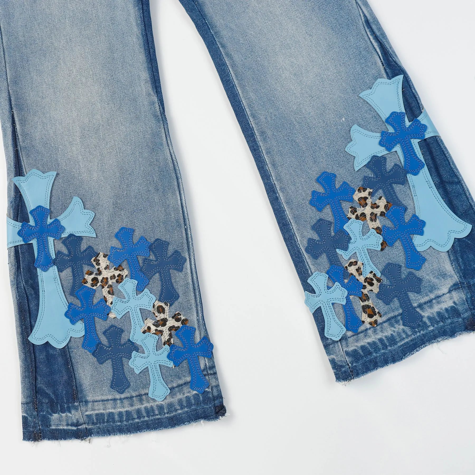 Chrome Hearts Cross-Embroidered Beige Cargo Pants - 35