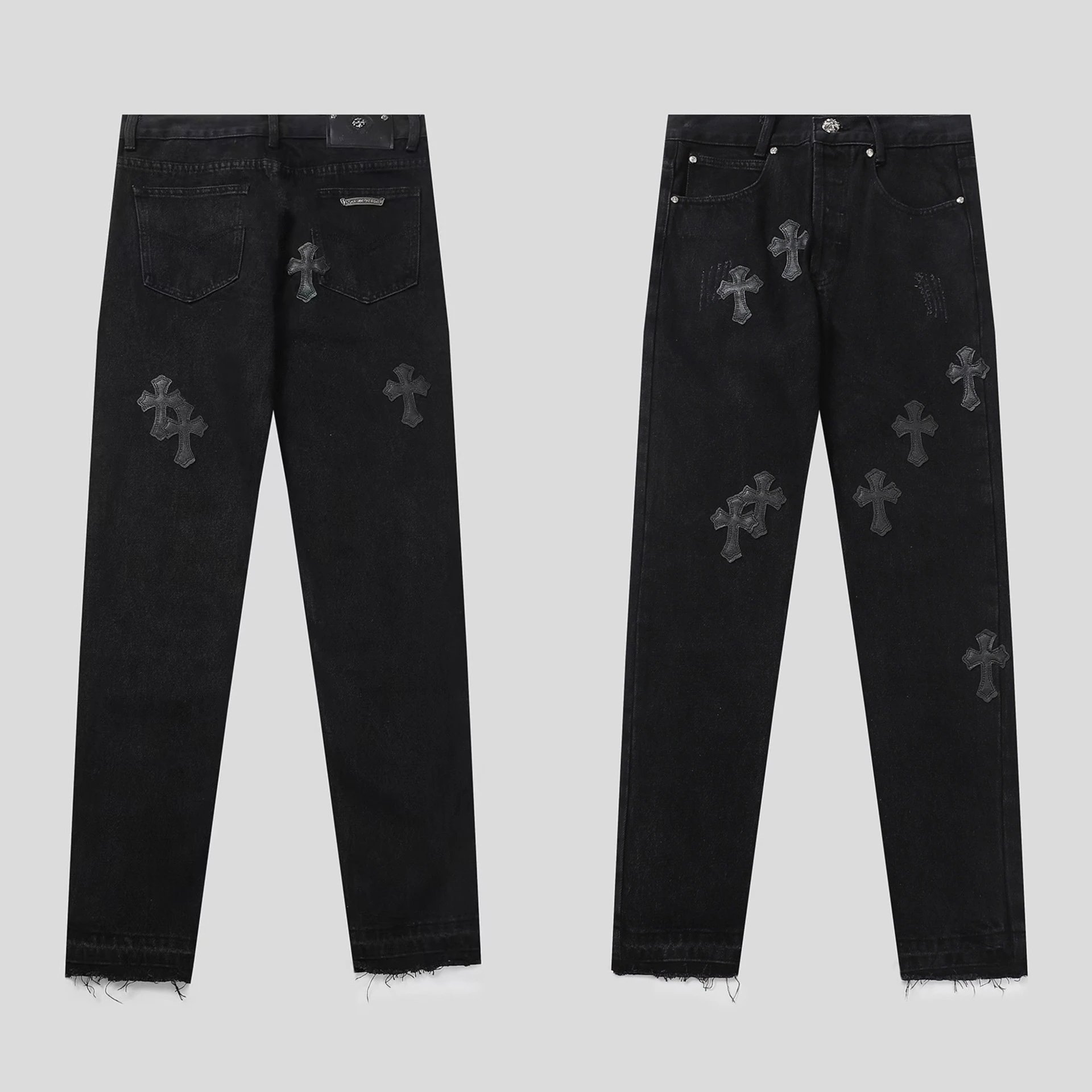 Chrome Hearts Cross-Embroidered Beige Cargo Pants - 37