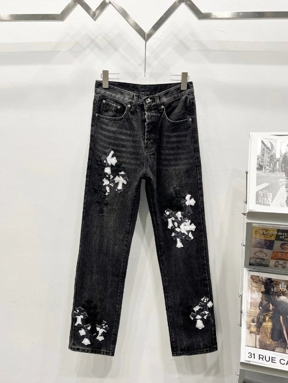Chrome Hearts Cross Patch Relaxed Jeans photo 8