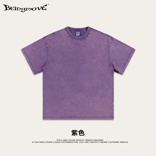 Design Beingmove Washed Purple T-Shirt T-Shirts - 1