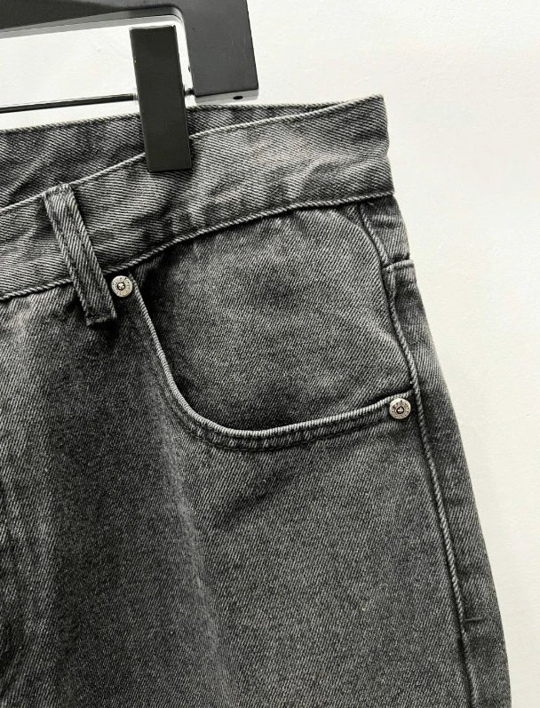 Chrome Hearts Cross-Embroidered Beige Denim Jeans - 9