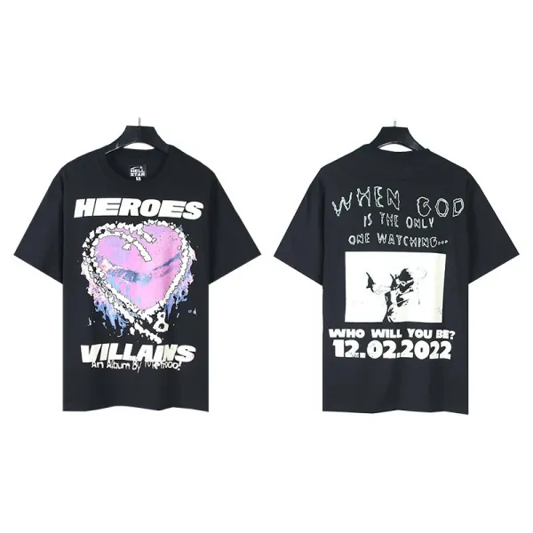 Design Heroes & Villains Album Tee Black T-Shirt - 1
