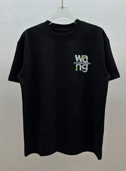 Alexander Wang Logo Neck T-Shirt White T-Shirt - 10