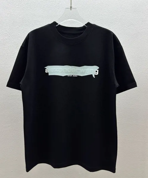 Alexander Wang Logo Neck T-Shirt White T-Shirt - 18