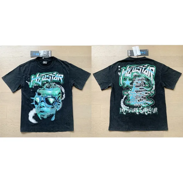 Hellstar Future Is Hellstar Graphic T-Shirt Black - 1