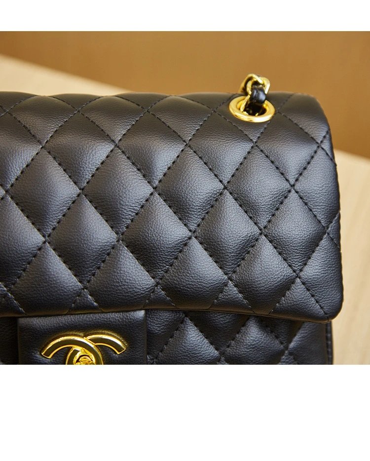 Chanel Classic Flap Bag White Quilted Leather Chain Shoulder Bag - 27
