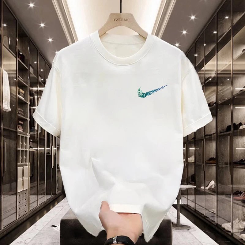 Design YZEE.MC Swoosh Graphic Print White T-Shirt T-Shirts - 10