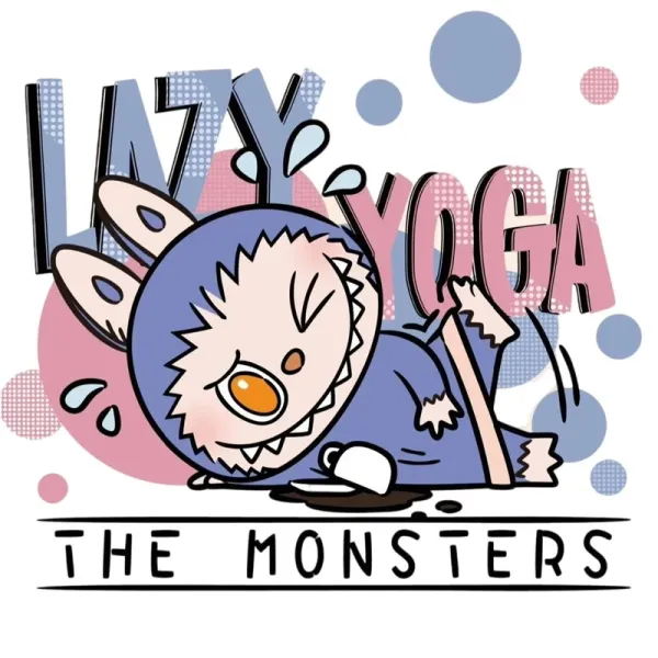 Design Lazy Yoga The Monsters Graphic T-Shirt - 1