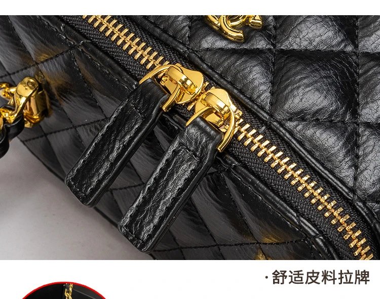 Chanel Mini Coco Handle Black Quilted Leather Chain Bag Handbags - 25