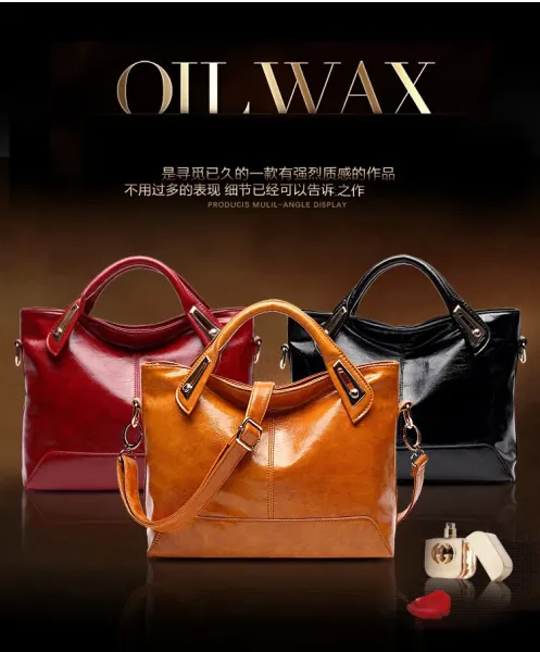 Design Patent Leather Hobo Bag Black Handbag - 4