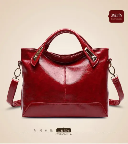 Design Patent Leather Hobo Bag Black Handbag - 30