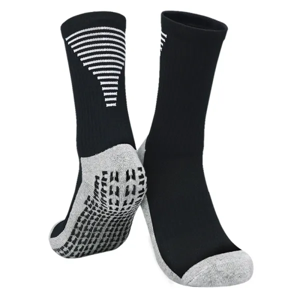 Design Non-Slip Grip Socks Black / Gray - 1