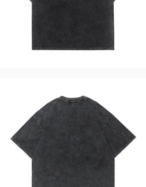 Design Jujutsu Kaisen Behind Graphic Tee Black Washed T-Shirt - 5