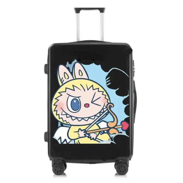 Design Custom Sticker-Decorated Hardshell Carry-On Suitcase Beige Travel Bag Travel Bags - 5