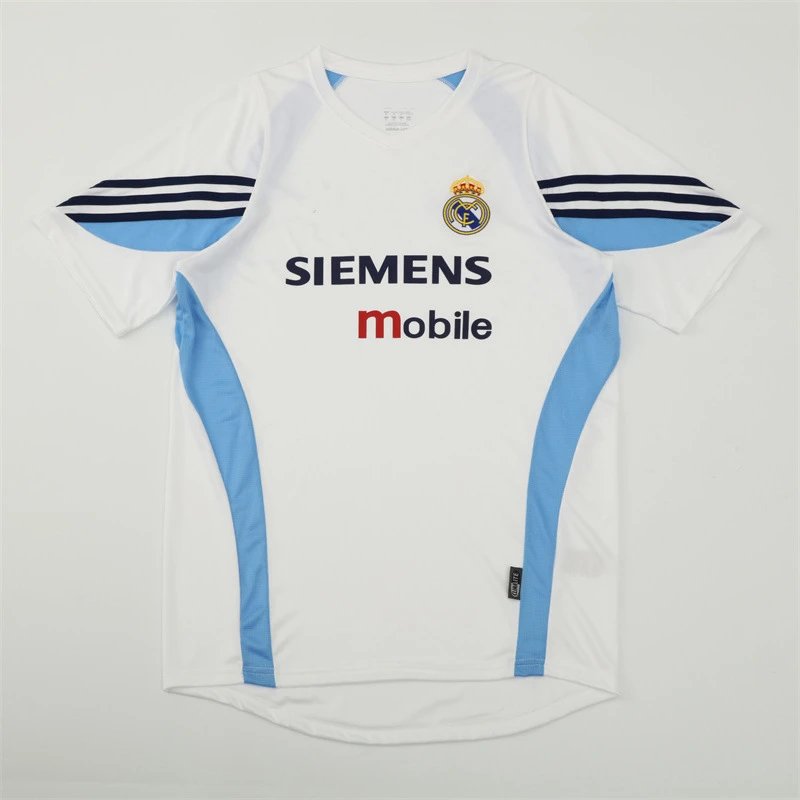 Real Madrid 2007-08 Third Jersey Navy Blue with Light Blue and White Accents Jersey - 9