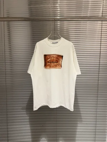 Acne Studios Heart Logo Oversized T-Shirt Pink - 30