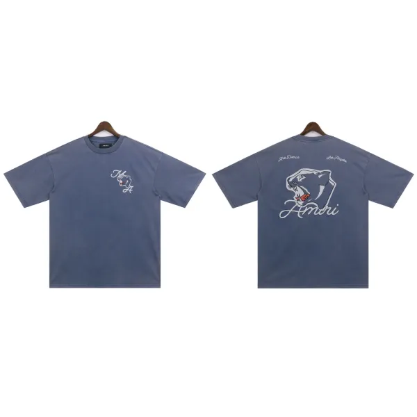 Amiri Resort Club Light Blue Graphic T-Shirt - 12