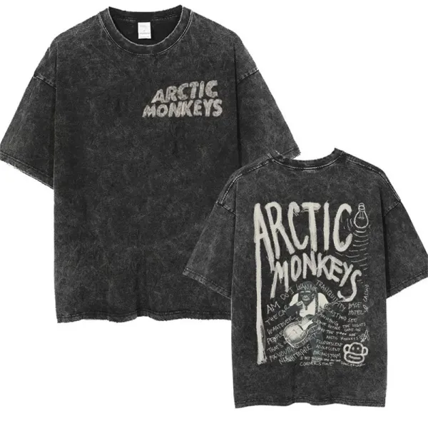 A Bathing Ape Arctic Monkeys Acid Wash T-Shirt - 1