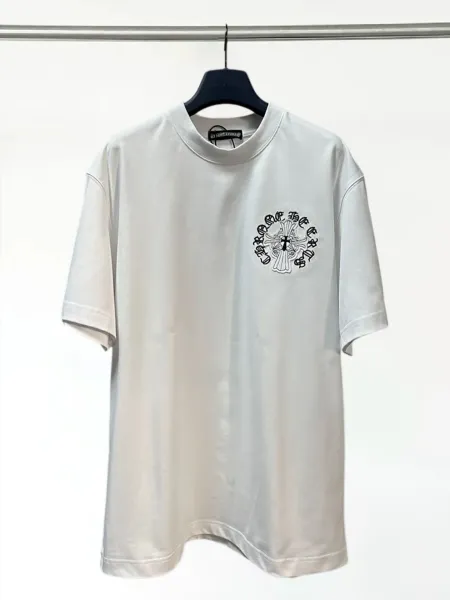 Chrome Hearts Cross Logo Light Blue T-Shirt - 7