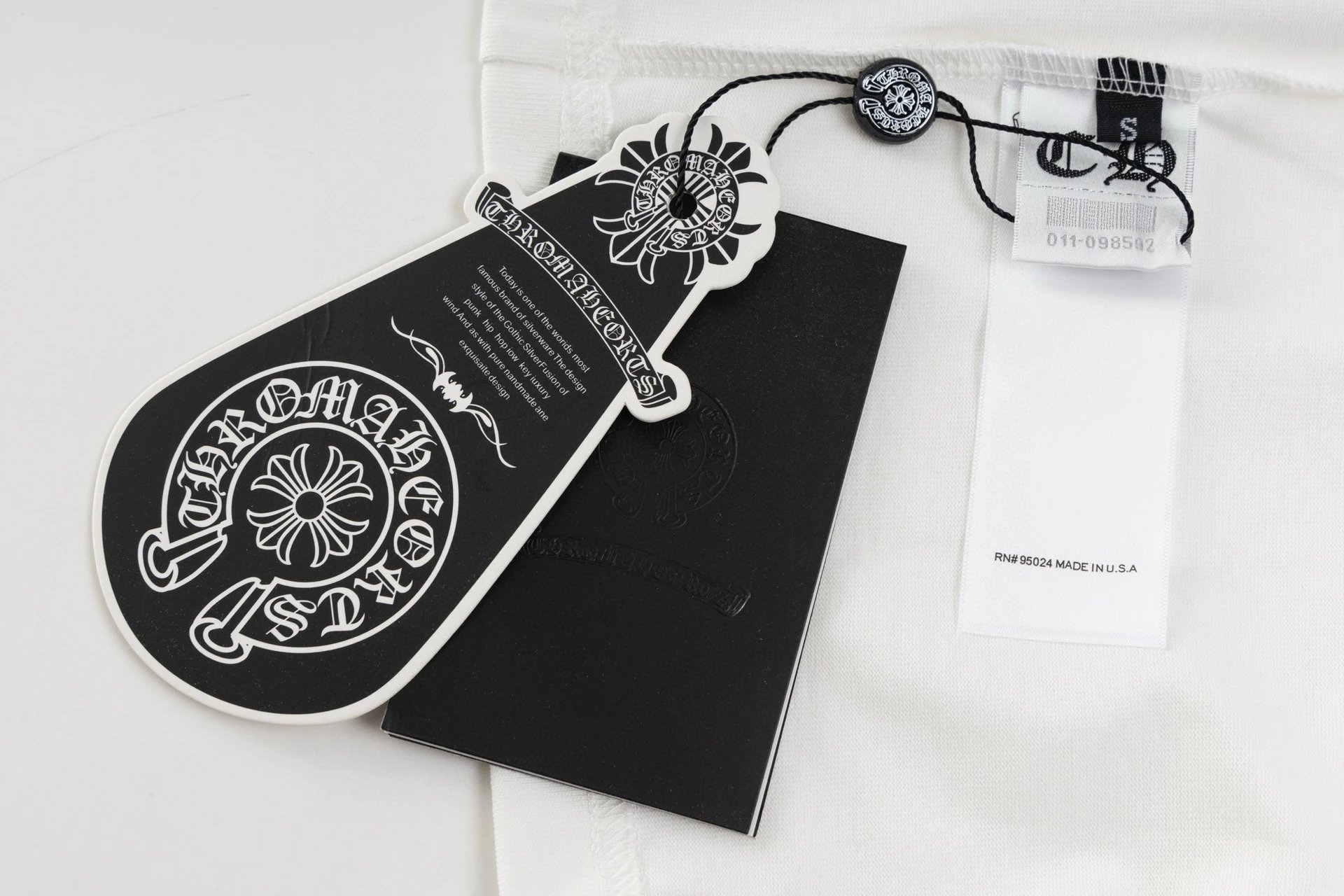 Chrome Hearts Chain Necklace Print Black T-Shirt - 15