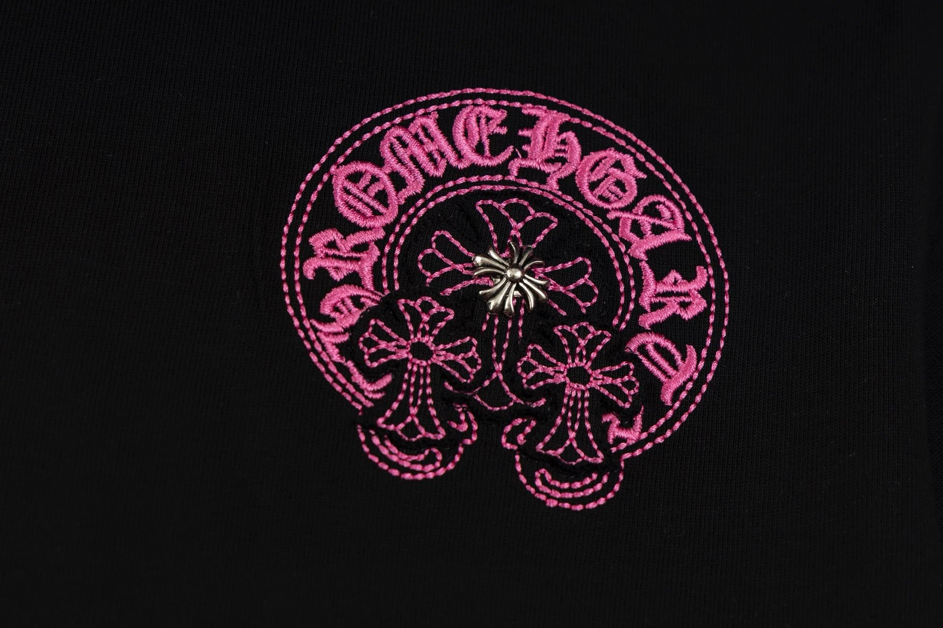 Chrome Hearts Chain Necklace Print Black T-Shirt - 20