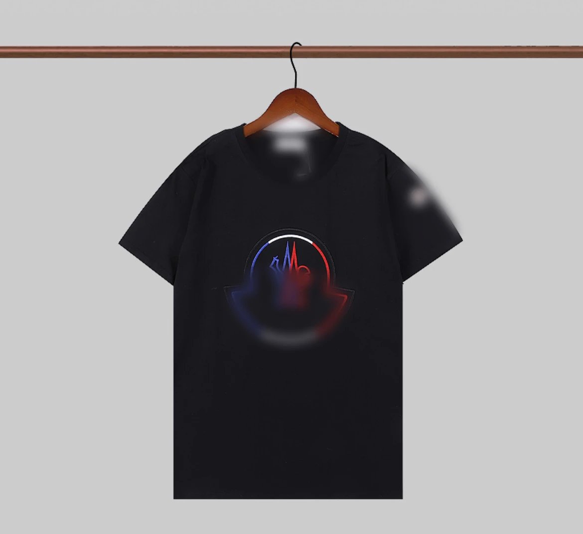 Moncler Genius Logo Print Black T-Shirt
