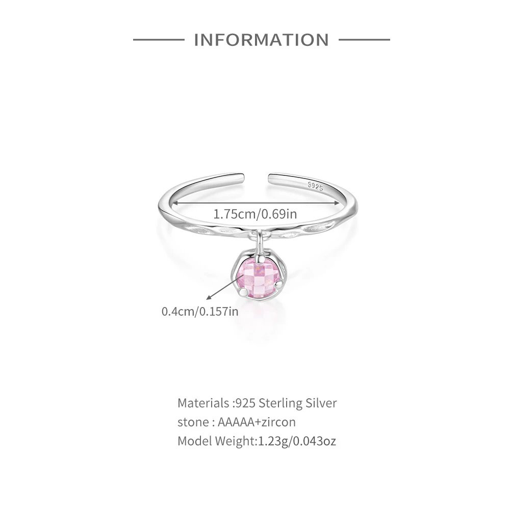 Design S925 Sterling Silver Multi-Stone Cluster Ring Silver Jewelry - 10