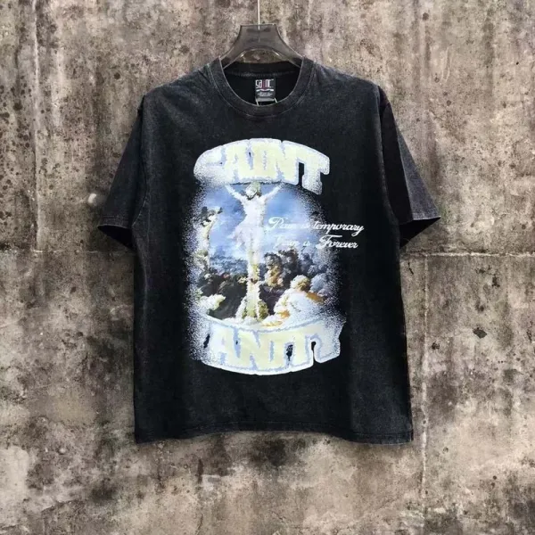 Design Saint Vanity Stable Co. Rodeo Print Black T-Shirt T-Shirts - 4