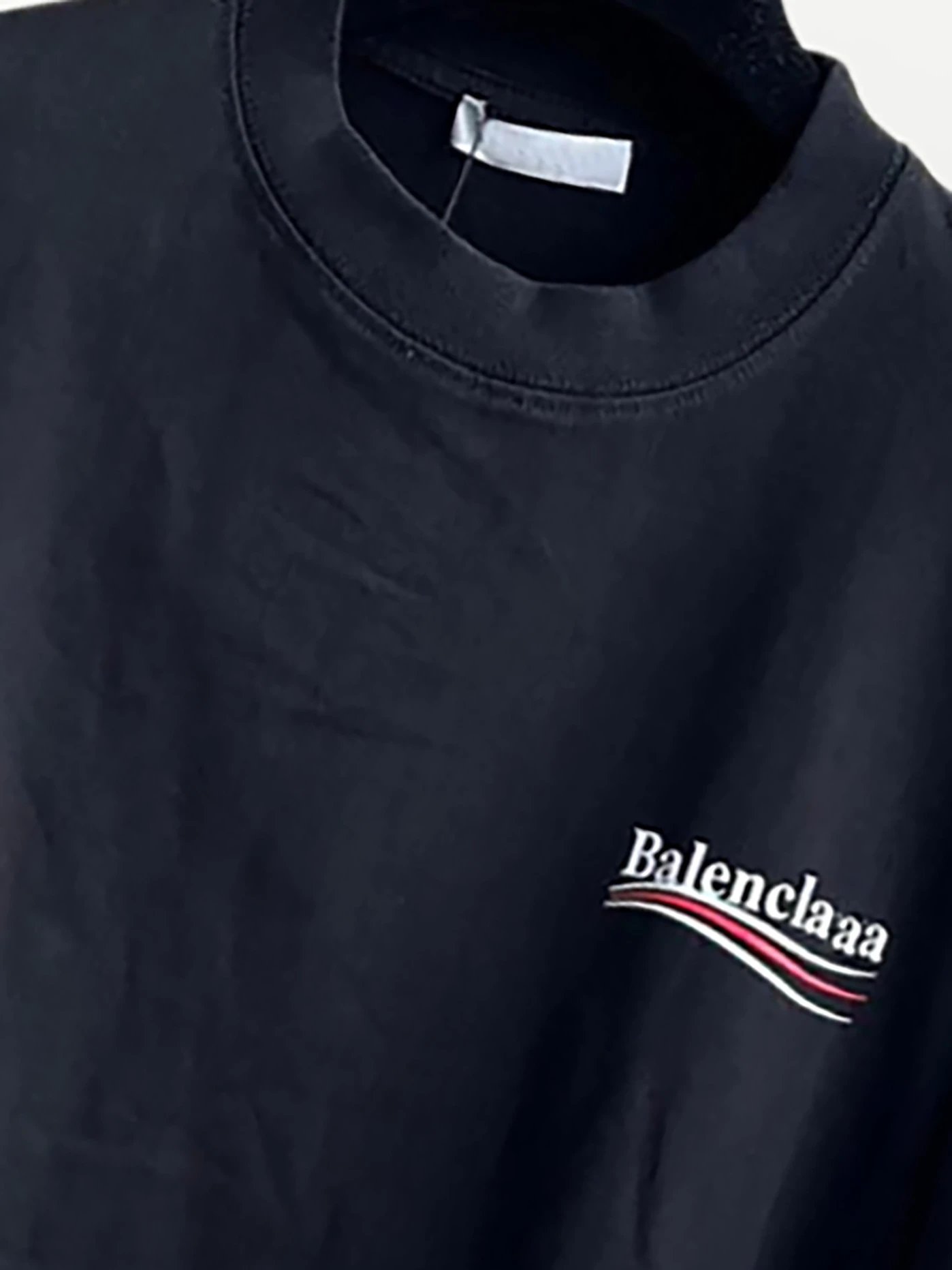 Balenciaga Logo Print Off-White T-Shirt - 12