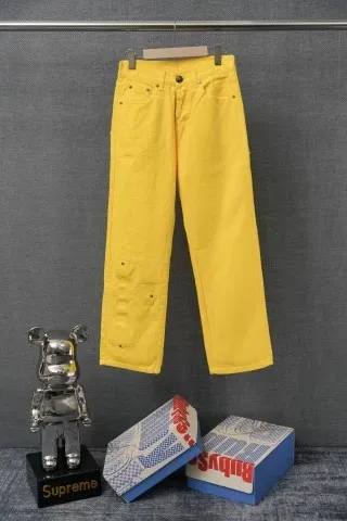 Supreme Yellow Workwear Pants - 1