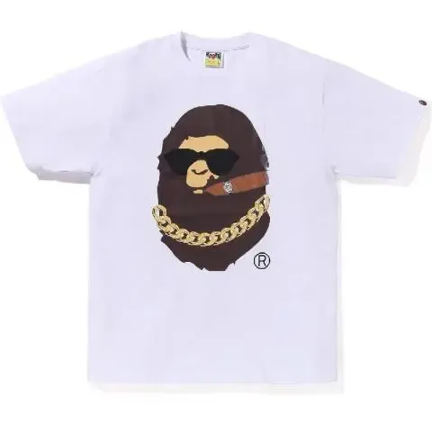 A Bathing Ape Multi-Logo Print White T-Shirt - 12