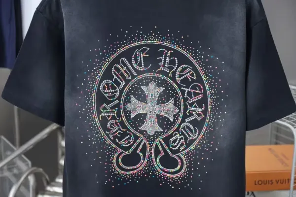 Chrome Hearts Cross Cluster Print White T-Shirt - 8