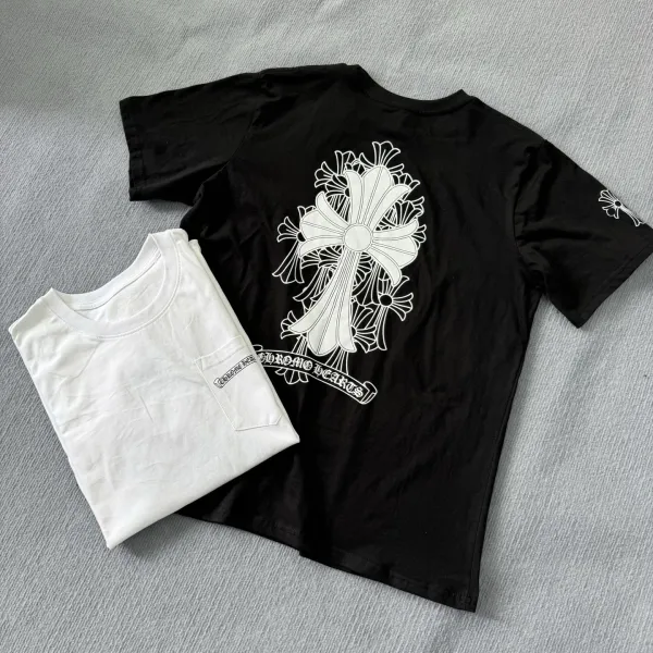 Chrome Hearts Cross Motif Black T-Shirt - 9