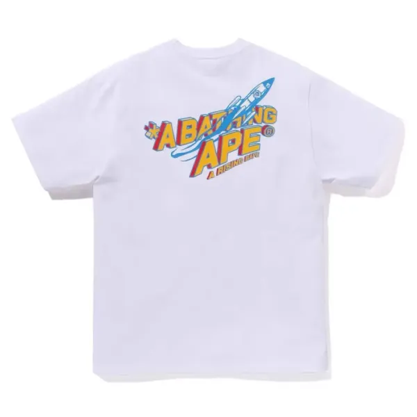 A Bathing Ape Multi-Logo Print White T-Shirt - 16