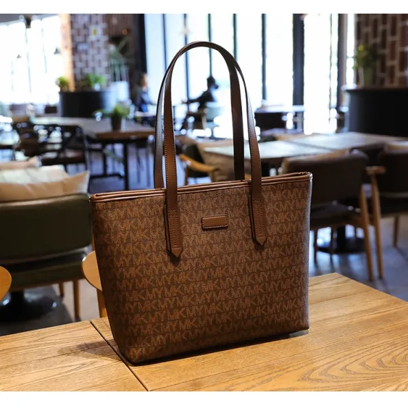 MMY Monogram Tote Bag Set Brown - 22