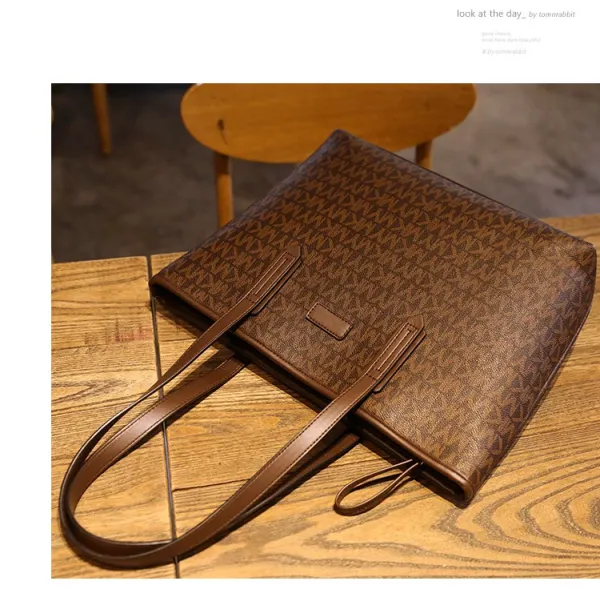 MMY Monogram Tote Bag Set Brown - 23
