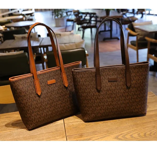 MMY Monogram Tote Bag Set Brown - 27