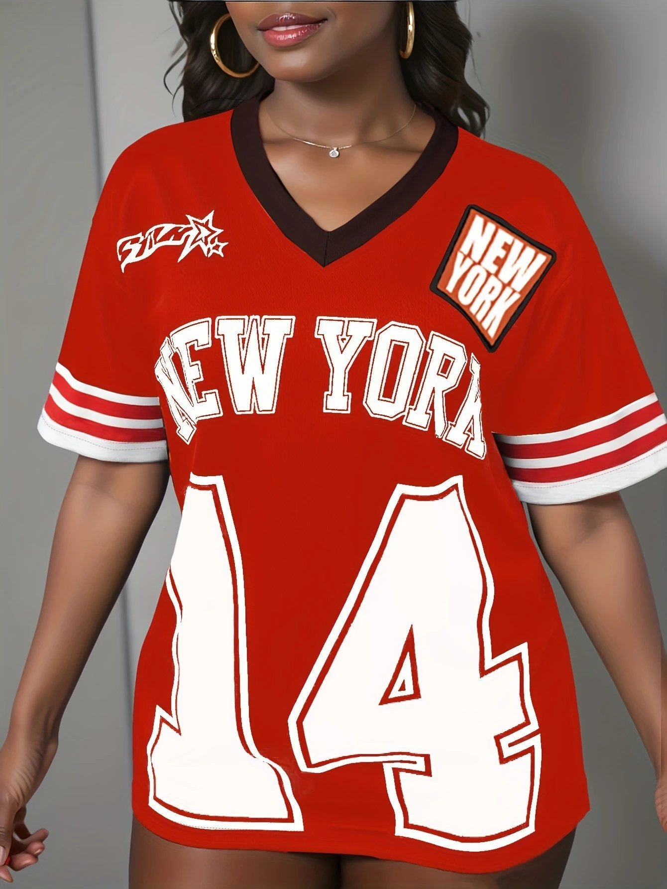 Design Chicago 88 Jersey Black Red White T-Shirt T-Shirts - 3