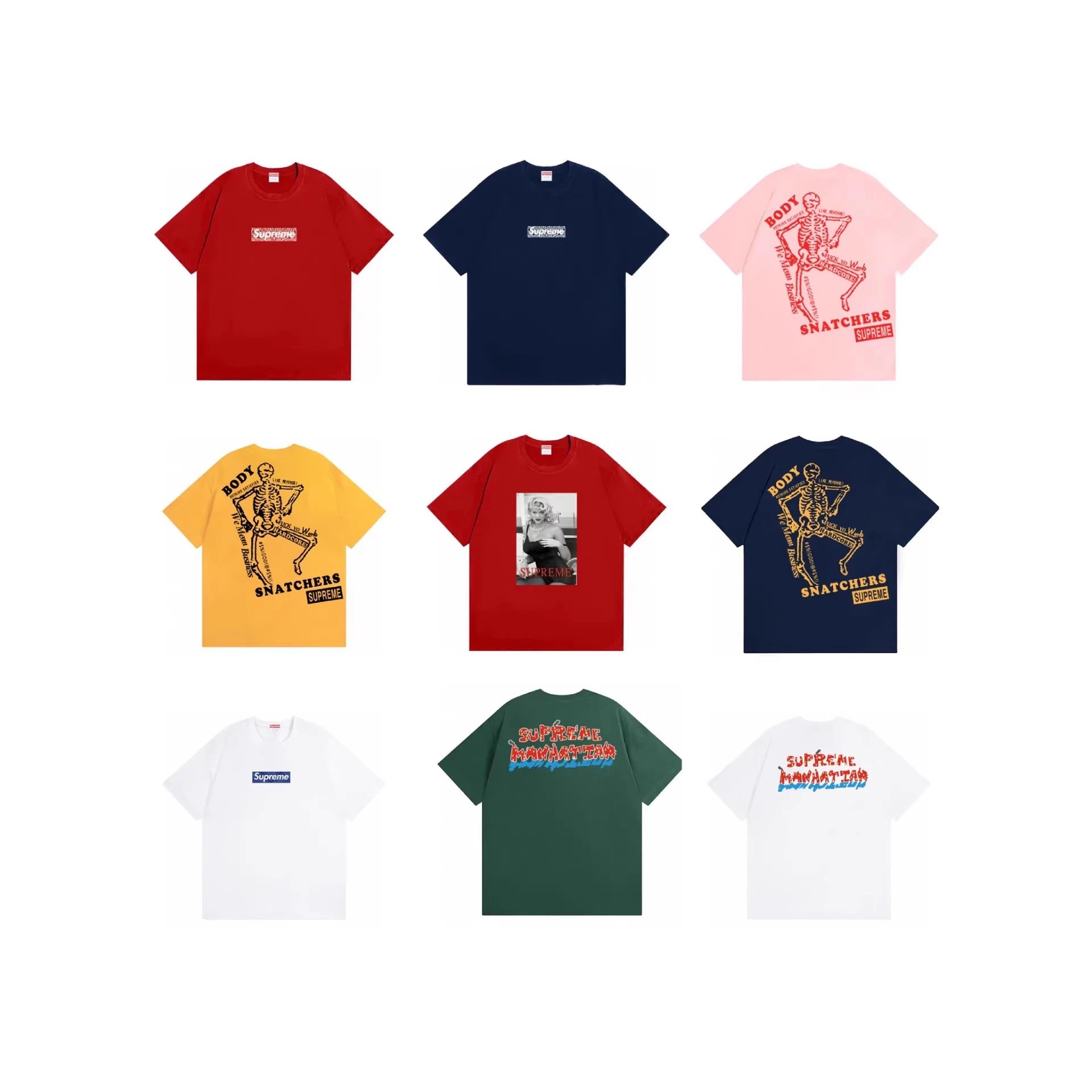 Supreme Skull Logo Oversized T-Shirt