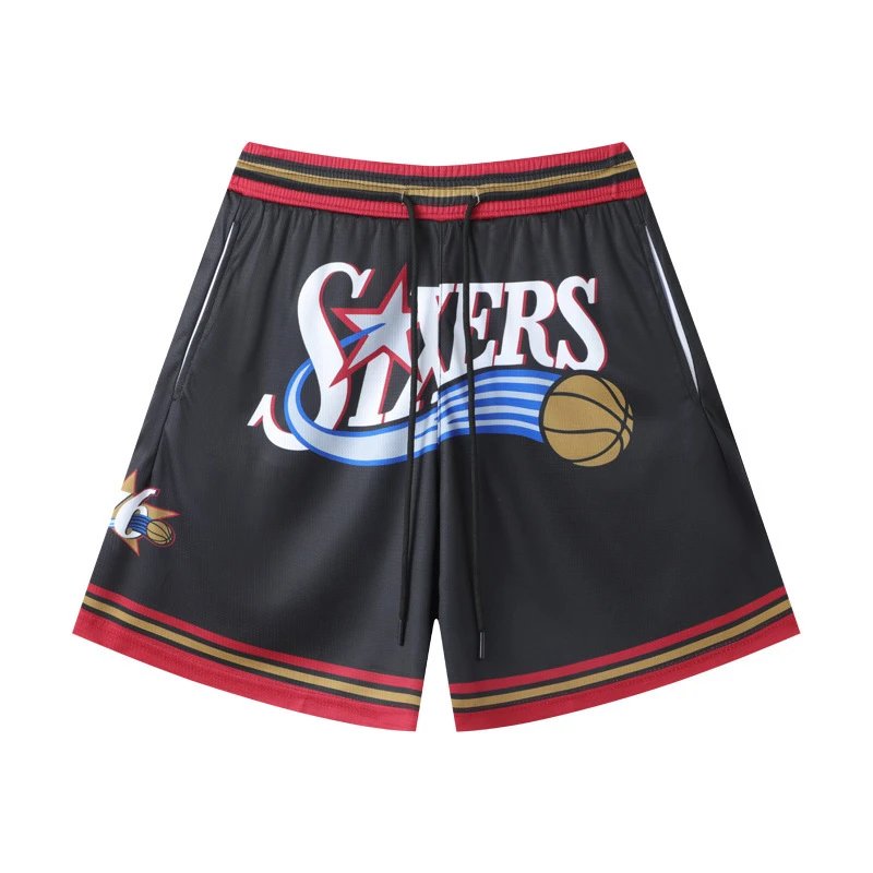 Philadelphia 76ers Retro Basketball Shorts Black