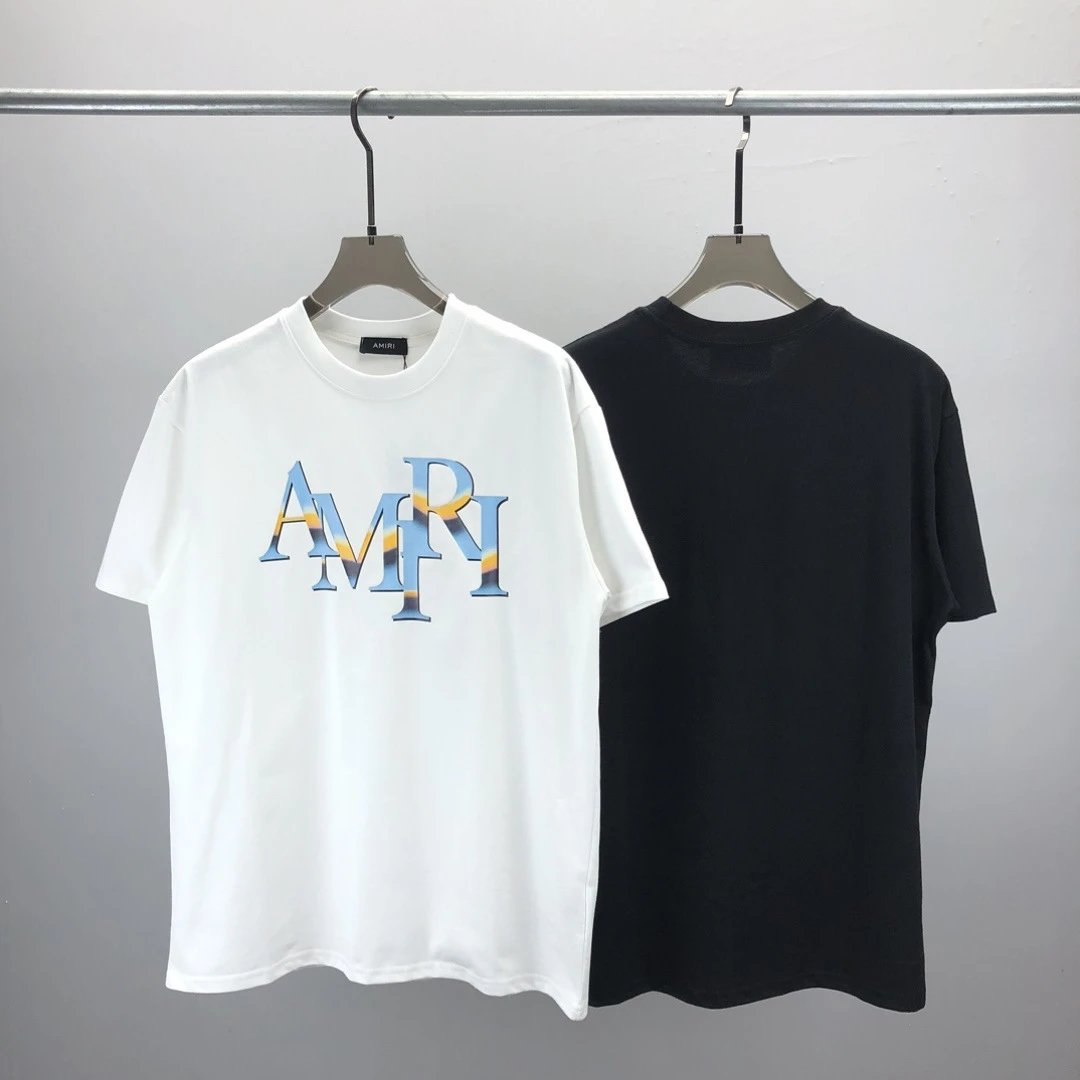 Amiri AMIRI Gradient Logo Black T-Shirt - 2