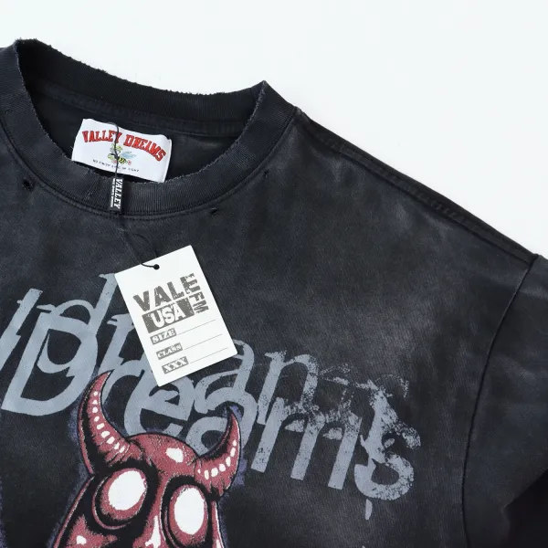 Design Valley Dreams Void Whispers Washed Black T-Shirt T-Shirts - 10